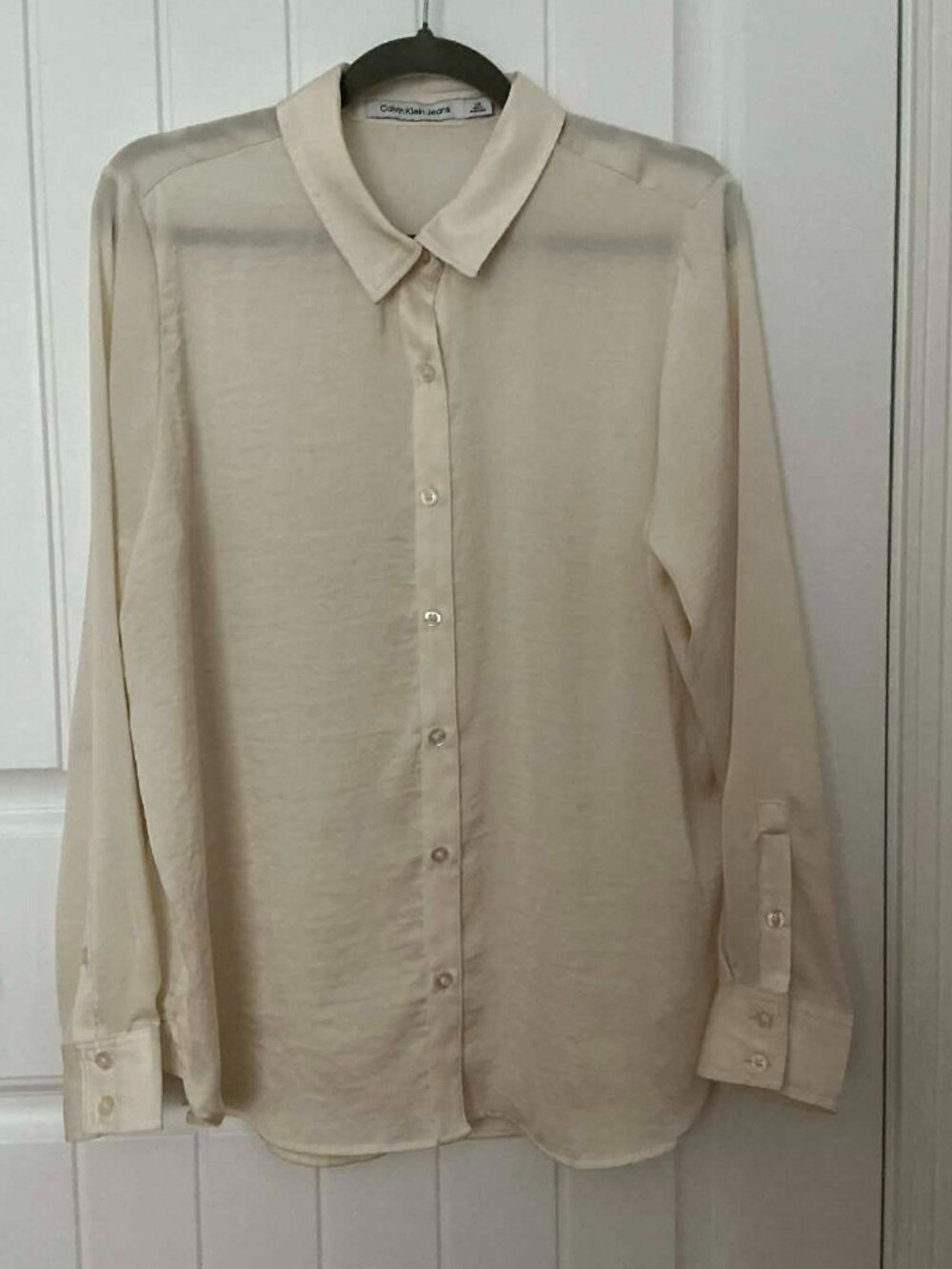 Calvin Klein Jeans sheer buton down blouse